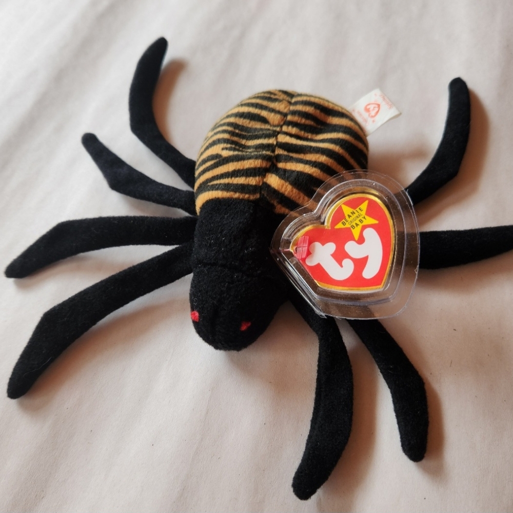 Vintage TY Spinner the Spider 1996 Beanie Baby